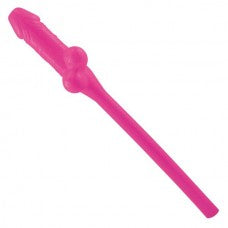 Jumbo p*nis straw pink